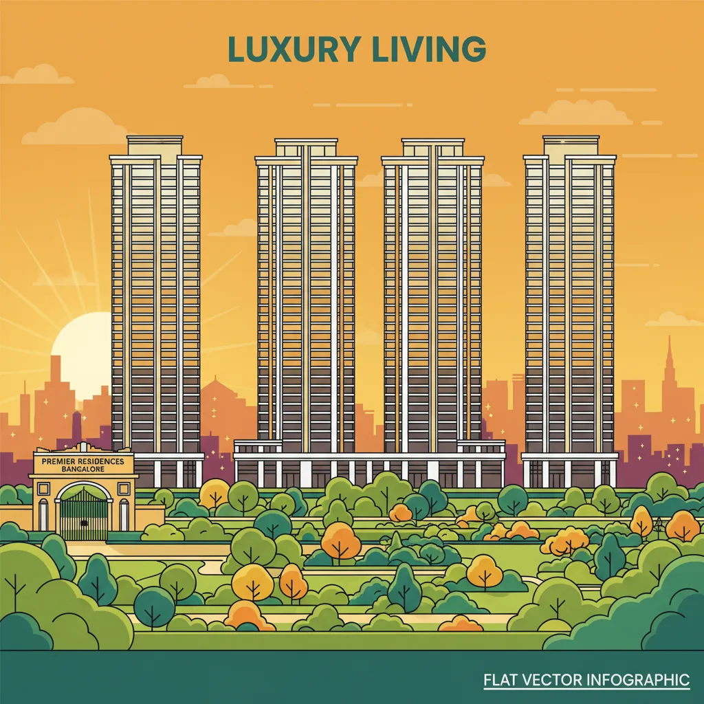 Modern luxury residential apartment towers at sunset - Sattva Aangane new launch apartment in Bangalore 2026