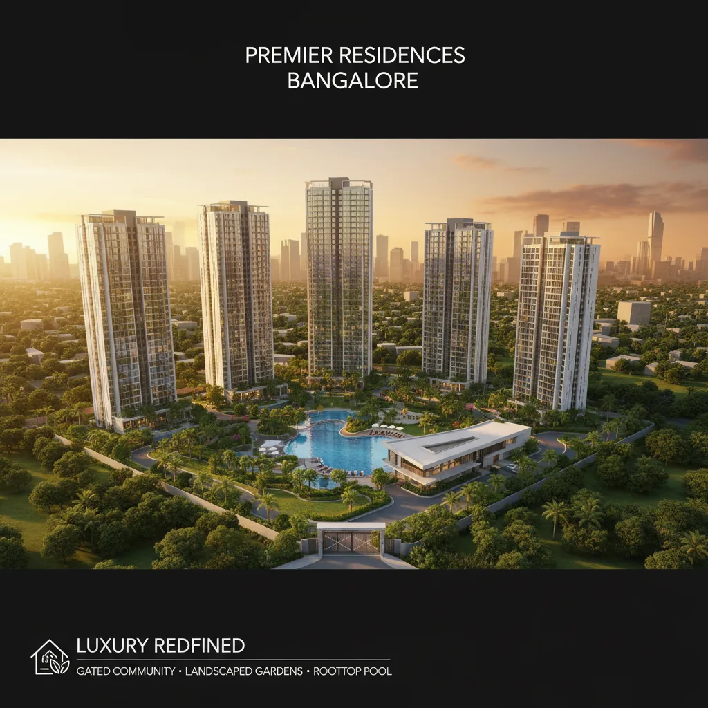 Sattva Aangane luxury residential high-rise towers with glass facades and landscaped gardens on Old Madras Road
