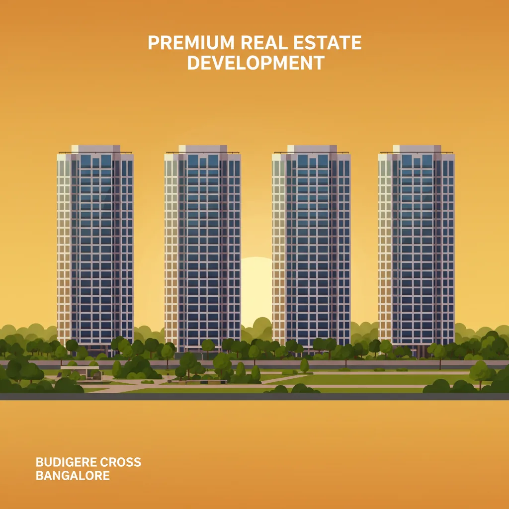 Sattva Aangane luxury residential towers - 4 high-rise buildings with 35 floors at Budigere Cross Bangalore